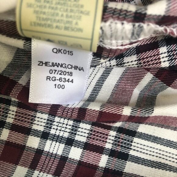 7 FOR All Mankind Shirt, Plaid/Embroidery … - Picture 5 of 7